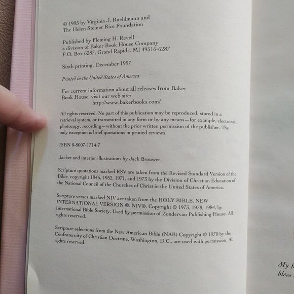 Book of Blessings Helen Steiner Rice by Virginia J Ruehlmann 1997 Vintage HC NF - Picture 10 of 16